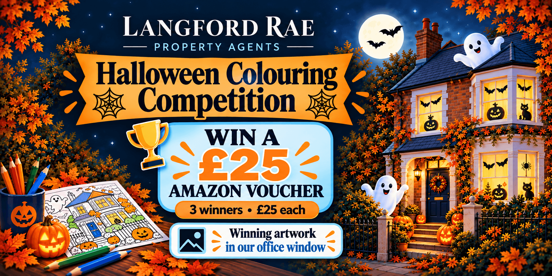 Langford Rae Halloween Colouring Competition 2026